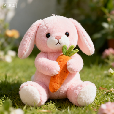Handmade Bunny Stuffed Toy - Adorable Easter Gift with Ultra-Soft Fabric